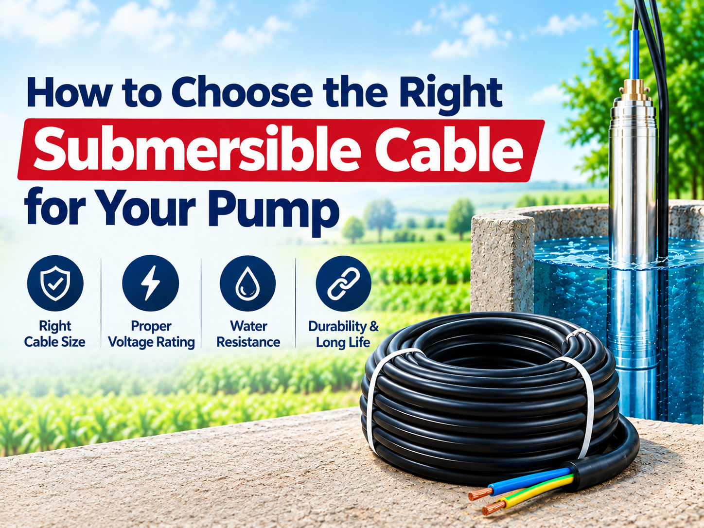 How to Choose the Right Submersible Cable for Your Pump